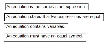 7.13 The student will a) write verbal expressions as algebraic expressions and sentences as equations and vice versa; and b) evaluate algebraic expressions for given replacement values of the
