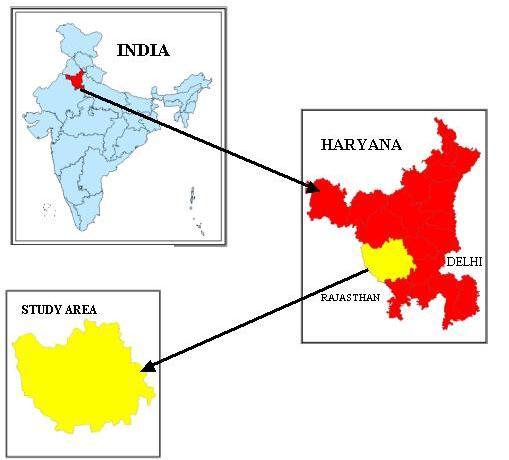Haryana and the Jhunjhunu district of Rajasthan and in the west by the Churu district and a part of the Jhunjhunu district of Rajasthan with an area of 4639 sq. km.