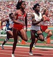 Problems When Evelyn Ashford was in the Olympics she broke the record for the 200 m run by completing it