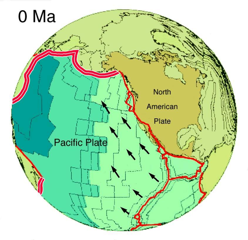 Problems The Pacific Plate moves at an pace of 8.