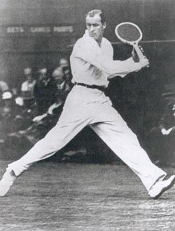 In 1931, "'Big Bill' Tilden delivered the fastest serve ever officially measured. The speed was 73.14 m/s. If the serve covered 30.
