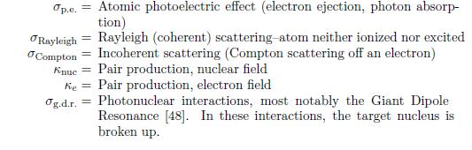 Photon Interactions with matter In the energy regime below 1 MeV,