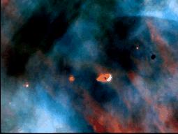 The Orion Nebula a present-day site of star formation 1500