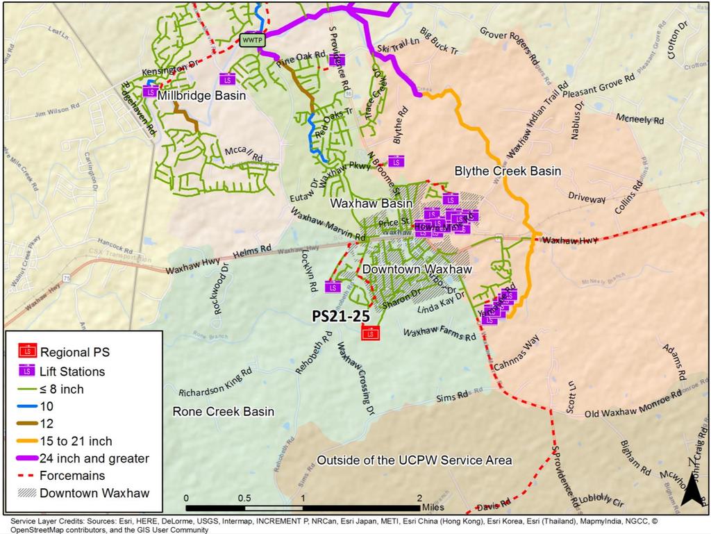 1.0 Objectives and Background The Town of Waxhaw is located in the 12-Mile Creek WWTP service area.