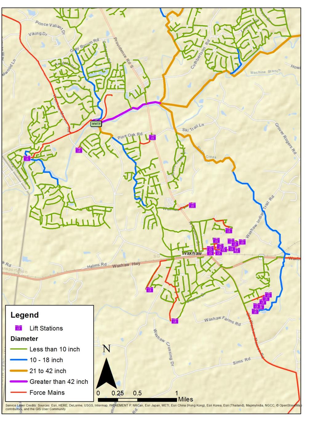 Figure 2-1 Union County GIS Database Western