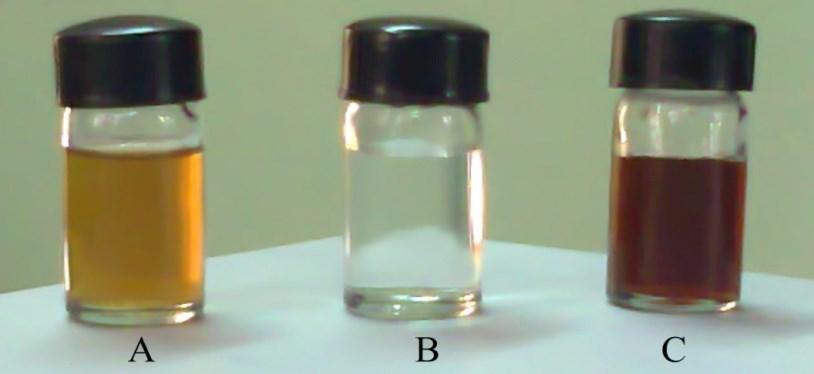 2, 0.4, 0.6, 0.8 and 1 ml) was added to a vigorously stirred 10 ml of AgNO 3 and kept at room temperature to get the colloids gm 1 -gm 5.