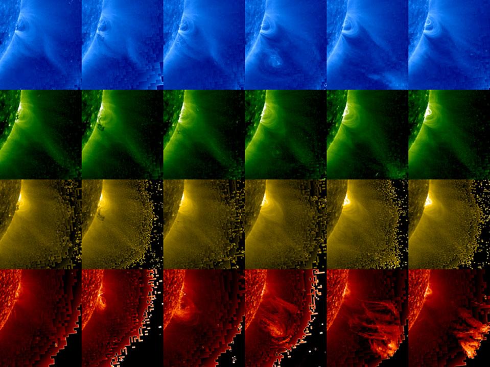 The Global Context of Solar Activity During the WHI Campaign Figure 7 The April 9, 2008 WHI west limb cartwheel CME with an erupting prominence well observed by imagers and spectrometers on the