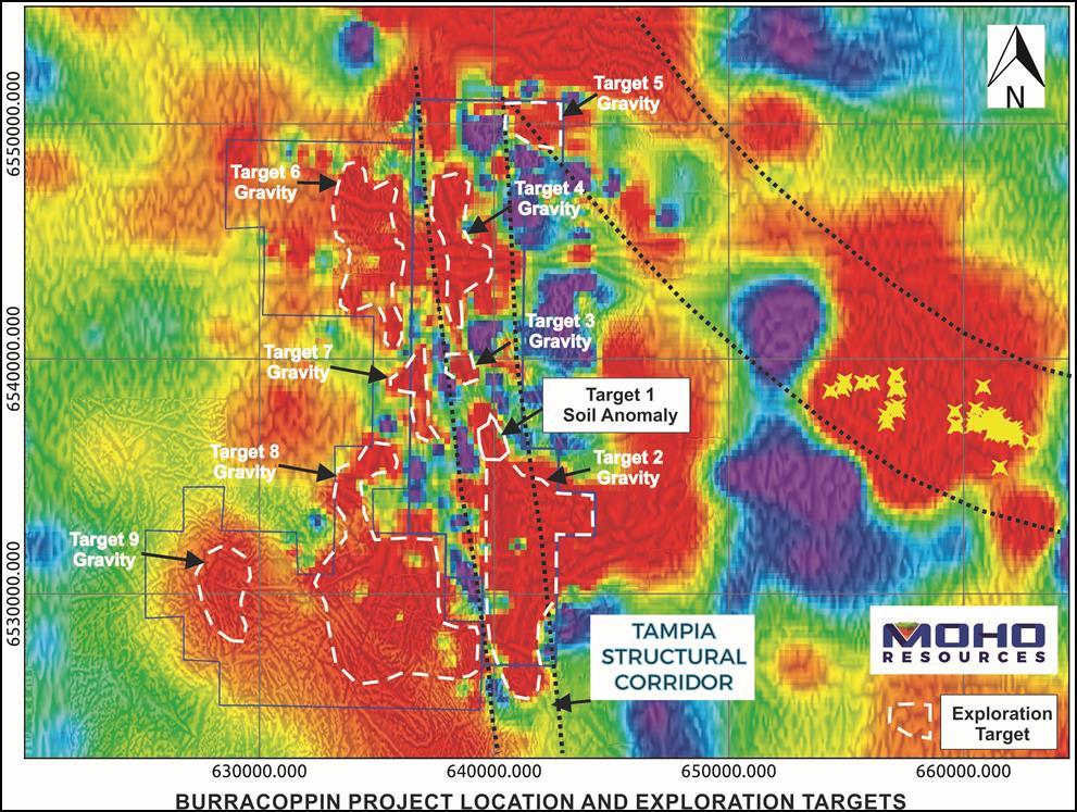 Figure 3: Location of the Burracoppin Gold Project targets VMS Exploration Targets Reported by Cygnus Resources Ltd Cygnus Resources Ltd (ASX:CY5, Cygnus) recently reported to the ASX the