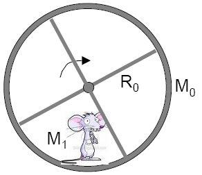Problem 5- [20 points] A laboratory rat exercises on a treadmill of mass M 0 and radius R 0.