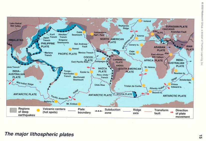 In the 1960 s there was a geological revolution: the realization that the surface of the earth is in