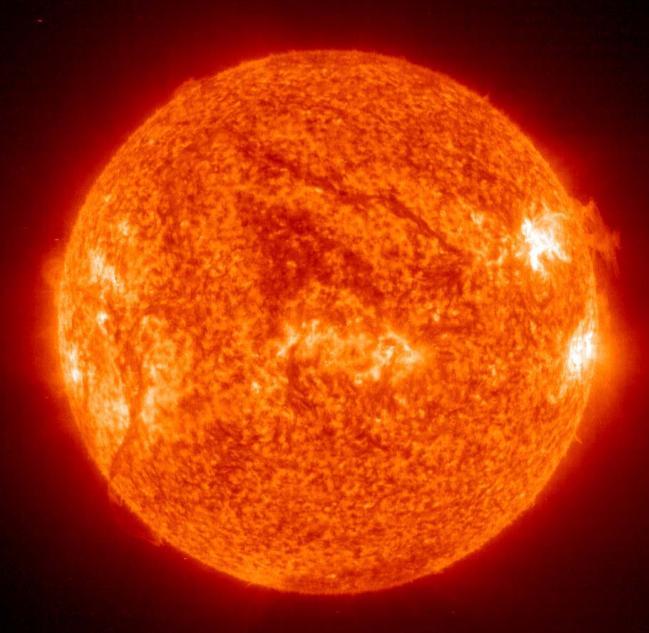 Main sequence: Star spends most of its lifetime in the main sequence. Hydrogen is constantly burned to helium in fusion reactions.