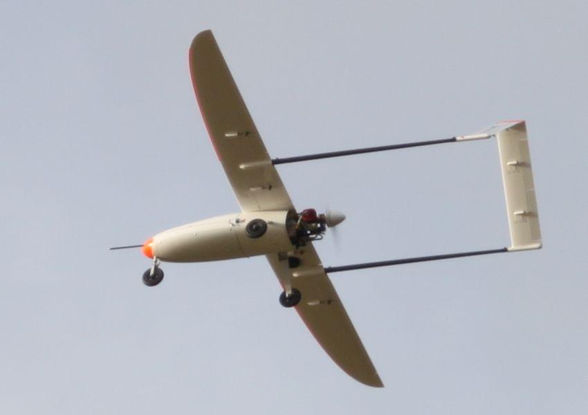 Figure 1: Penguin B unmanned aerial vehicle (UAV) in flight. Photo: Jakob M. Hansen.