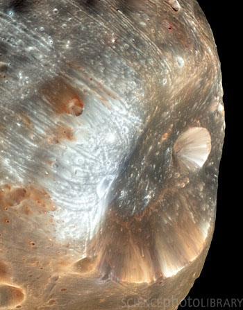 Accretion: a violent process PHOBOS (one of main moons of Mars) Largest