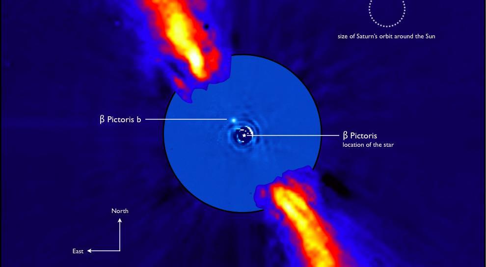 Beta pictoris is the first debris disk imaged around another star!
