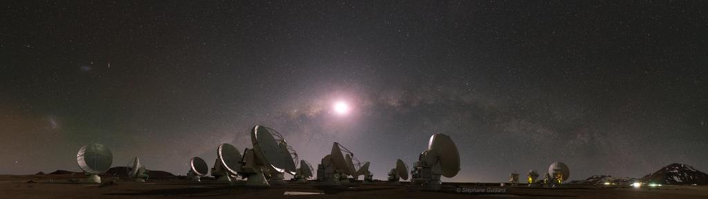Earth-based Telescopes Have Become Much More Powerful 5,000 meters high in the dry air of the Andes, lit up by the moon, nestling in the Milky Way.
