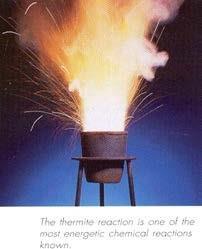Exercise 10 The thermite reaction occurs when a mixture of powdered aluminum and iron(iii) oxide is ignited with a magnesium fuse.