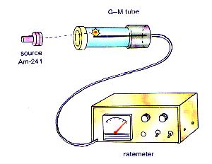 Absorbers such as aluminium, lead and plastic in the windows of the badge enable exposure to the different types of radiation to be measured. A Geiger Müller tube can be used to detect radiation.