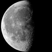 As the Moon moves around the Earth at 12 per day it will appear in the evening on one day as a thin crescent just above the western horizon after sunset and is called New Moon.