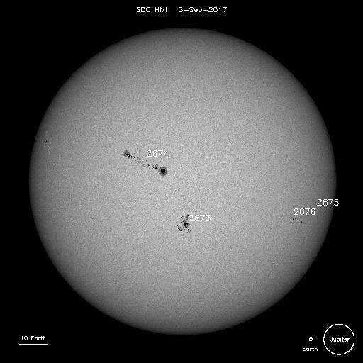 During the period over late August and early September Solar observers were surprised to see a magnificent display of sunspots.