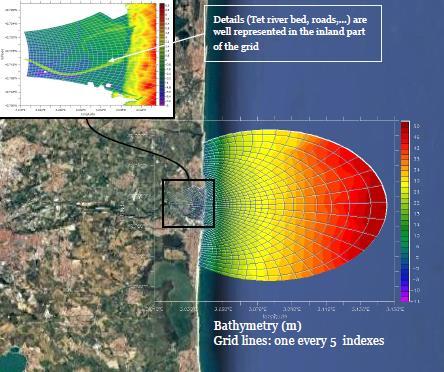 developed a suite of downscaled models in order to better comprehend the flooding potential of the Tet river near
