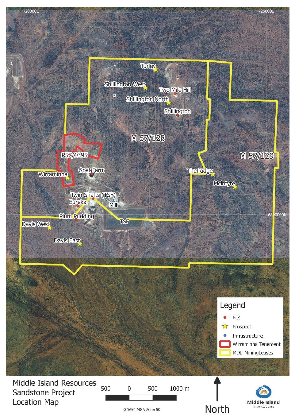ASX Release 12 September 2017 SANDSTONE GOLD PROJECT (WA) Davis Prospect Aircore Drilling Aspiring gold developer, Middle Island Resources Limited (Middle Island, MDI or the Company), is pleased to