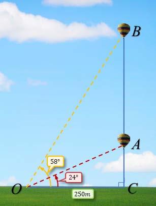 432 section T4 23. Find the perimeter of a regular hexagon that is inscribed in a circle of radius 8 meters. 24. A guy wire 77.4 meters long is attached to the top of an antenna mast that is 71.