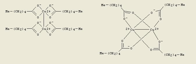 Case Study #2: Copper (II) hexanoate Chelating bidentate CA Index Name: Copper, tetrakis(hexanoato-o,o')di-, (Cu-Cu) (9CI) Registry
