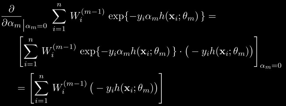 Empirical exponen0al loss (cont d.