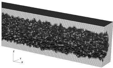 which we will use in the next section. Figure 1: Cross section of smooth tunnel Cartesian mesh.