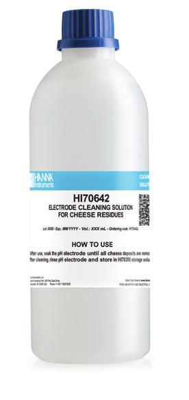 01 buffer solution, 500 ml bottle HI700642P electrode cleaning