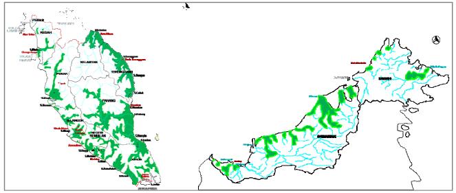 Monsoon Flood Flood-prone Areas in Malaysia Source: Drainage and Irrigation Department Malaysia [Online] (2012) The estimated area vulnerable to flood disaster is approximately 29,800 km2 or 9% of