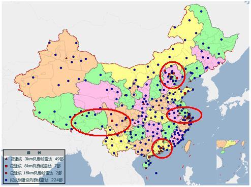 Wind Profiler Radar Network in China Plan to build 186 wind profilers, most of which have a detection height of 8km.