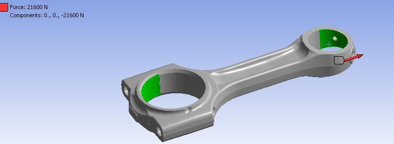 (Factor of Safety) of connecting rod is between 1.6 to 1.7. Which indicate Safe Design of Connecting Rod.