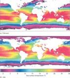 freezing all year long Seasonal shift in ocean temperatures Marine effect exhibit moderate