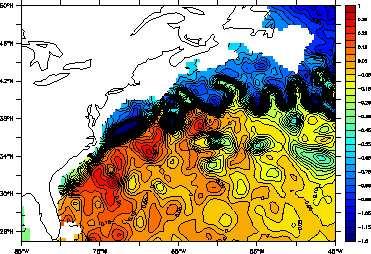 models, observations... Figure 1 shows two examples for the sea surface height in the area near the Gulf Stream.