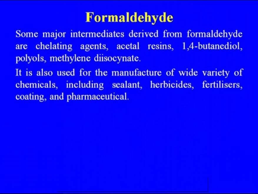 to 56 percent weight formaldehyde. It is also, sold in solid form as paraformaldehyde or trioxane.