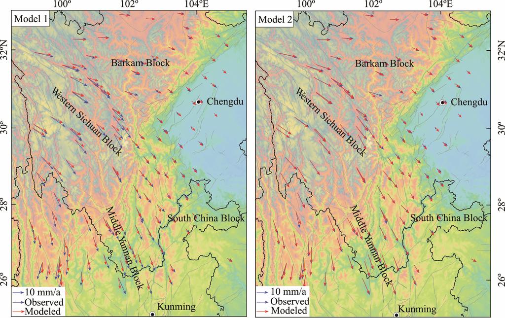 Lower Crustal Flow and Its Relation to the Surface Deformation and Stress Distribution in Western Sichuan Region, China RESULTS In this article, we adopt 100 years as one sub-step, boundary