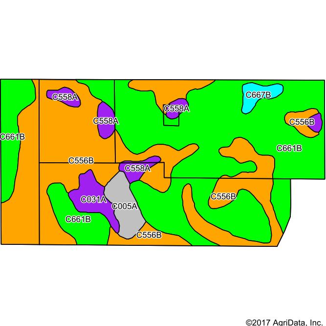 Soils Map State: County: Location: Township: South Dakota Brown 5-3N-65W Mercier Acres: 30.