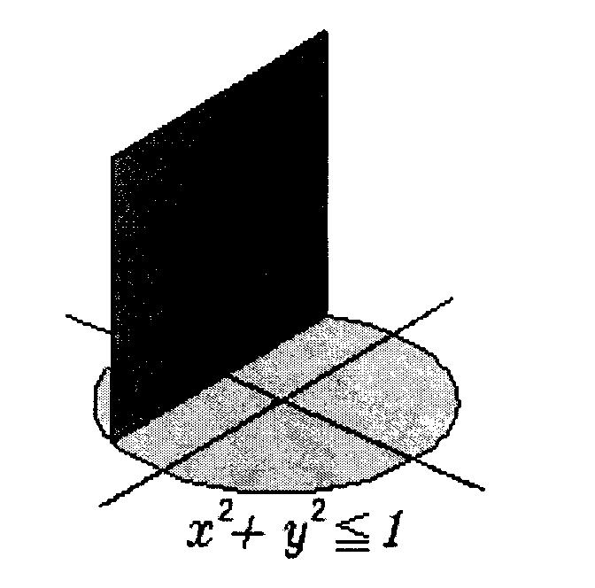 Eample 3: Suppose the base of a solid is the region bounded by y sin and the -ais on the interval 0,. All cross-sections perpendicular to the - ais are squares. Find the volume of the solid. a. Draw the diagram.