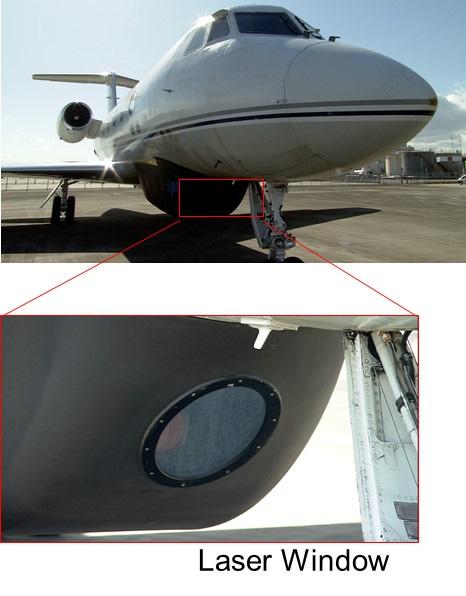 Matayoshi, et al. lidar optics was installed in the belly pod beneath the fuselage and other instruments were installed in the cabin.