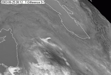 25 June 2003, 12:00 UTC Fire Sulphur