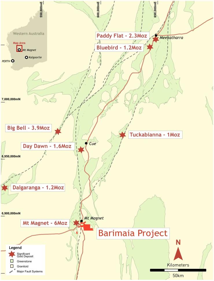 12 Barimaia Gold Project Project Summary Immediately SE of a suite of porphyryhosted gold deposits the focus of Ramelius current
