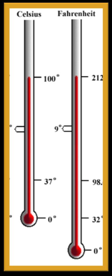 TEMPERATURE Temperature - measure of the