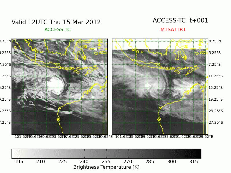 TC Lua Base Date: 20120315, Base Time: 12UTC Forecast Observation The Centre for