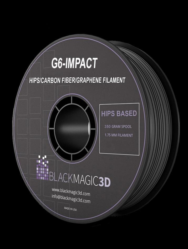 G6-Impact TM : Graphene Composites for Vibration Damping HIPS/Graphene(<1%)/Carbon Fiber(20%) composite G6- Impact TM introduced in Oct 2106 G6-Impact TM is semi-rigid material with outstanding