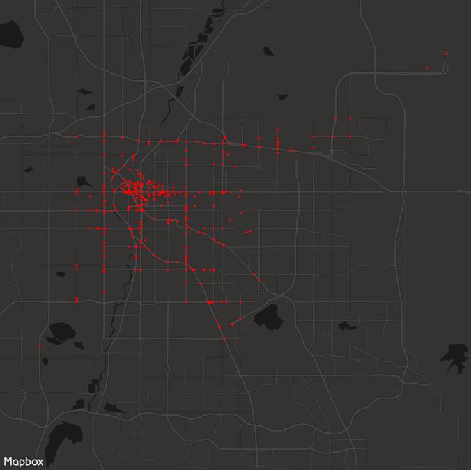 Therefore, for the previous reasons we chose Denver city to map in this experiment.
