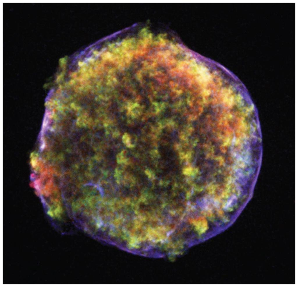 X rays from hot gas in supernova remnants reveal newly made heavy elements.