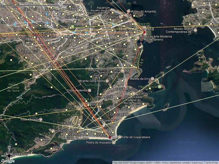 Figure 2. Urban mobility network for the metropolitan region of Rio de Janeiro/Brazil.