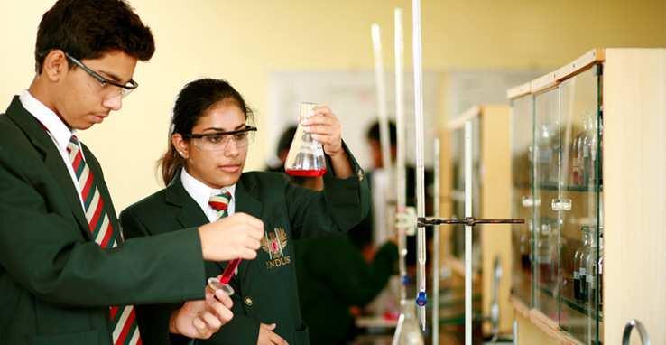 Chemistry is a laboratory science. You will handle chemical substances and use special lab equipment.