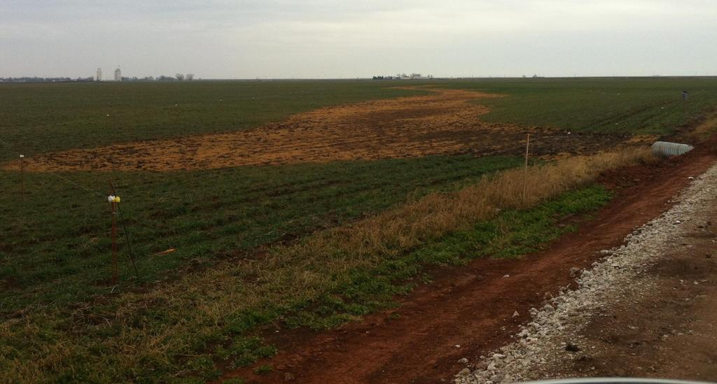 Oklahoma Site: Near-Surface Geophysical Survey Water transfer line failure resulted in surface spill